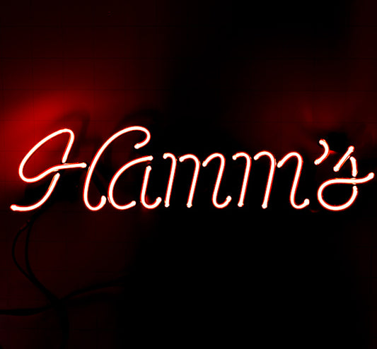 Hamm's Red Script Word unit Replacement Tube - Neon Sign Part