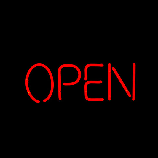 OPEN Single Stroke Word unit for Miler Lite Replacement Tube - Neon Sign Part