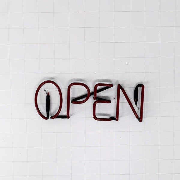 OPEN Single Stroke Word unit for Miler Lite Replacement Tube - Neon Sign Part