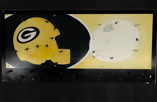 Green Bay Packer Miller Lite Great Team Good Call Neon Sign Tin Replacement Panel