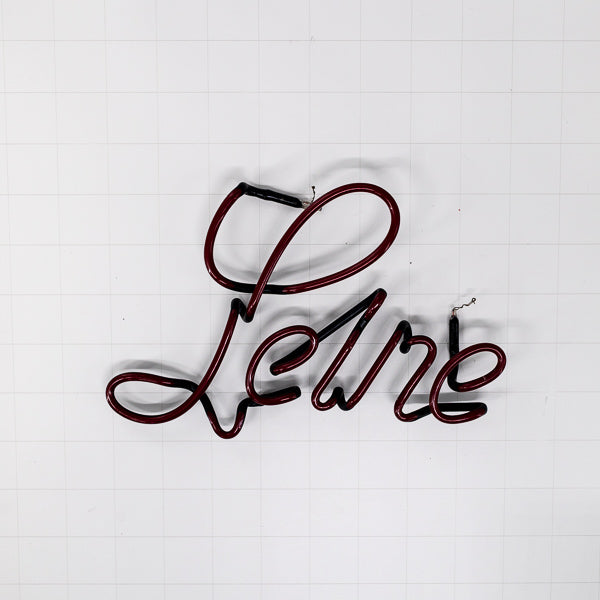 Leine Script Word Unit for Large Leinenkugel's Maiden Cap Replacement Tube - Neon Sign Part