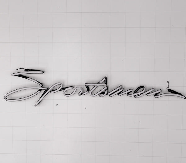 Sportsman Script Word unit for Clean Scope Replacement Tube - Neon Sign Part