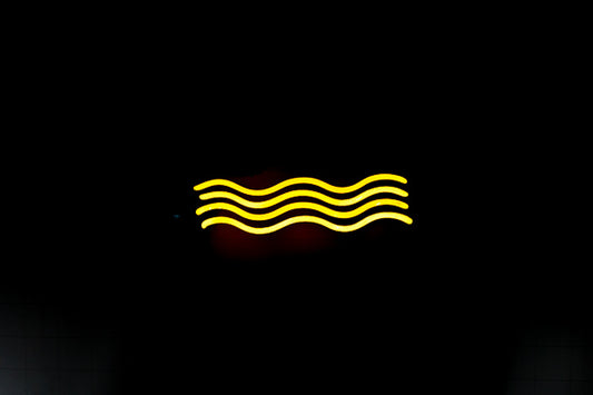 Yellow Border / Lower Emphasis Unit for Bacardi Limon Replacement Tube - Neon Sign Part