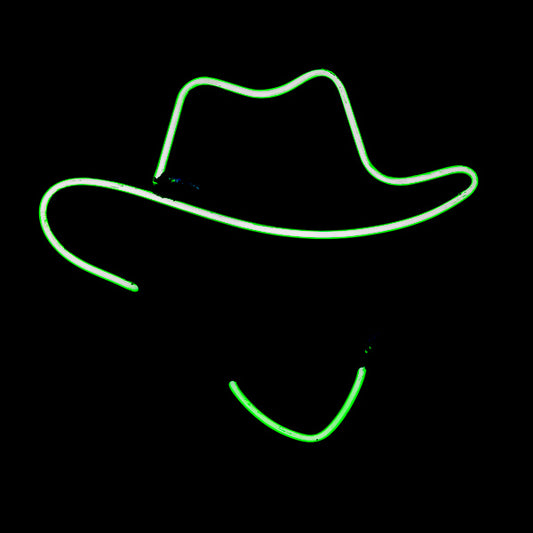 Cowboy Hat Border unit for Bud Light Bud Light Tim McGraw Replacement Tube - Neon Sign Part