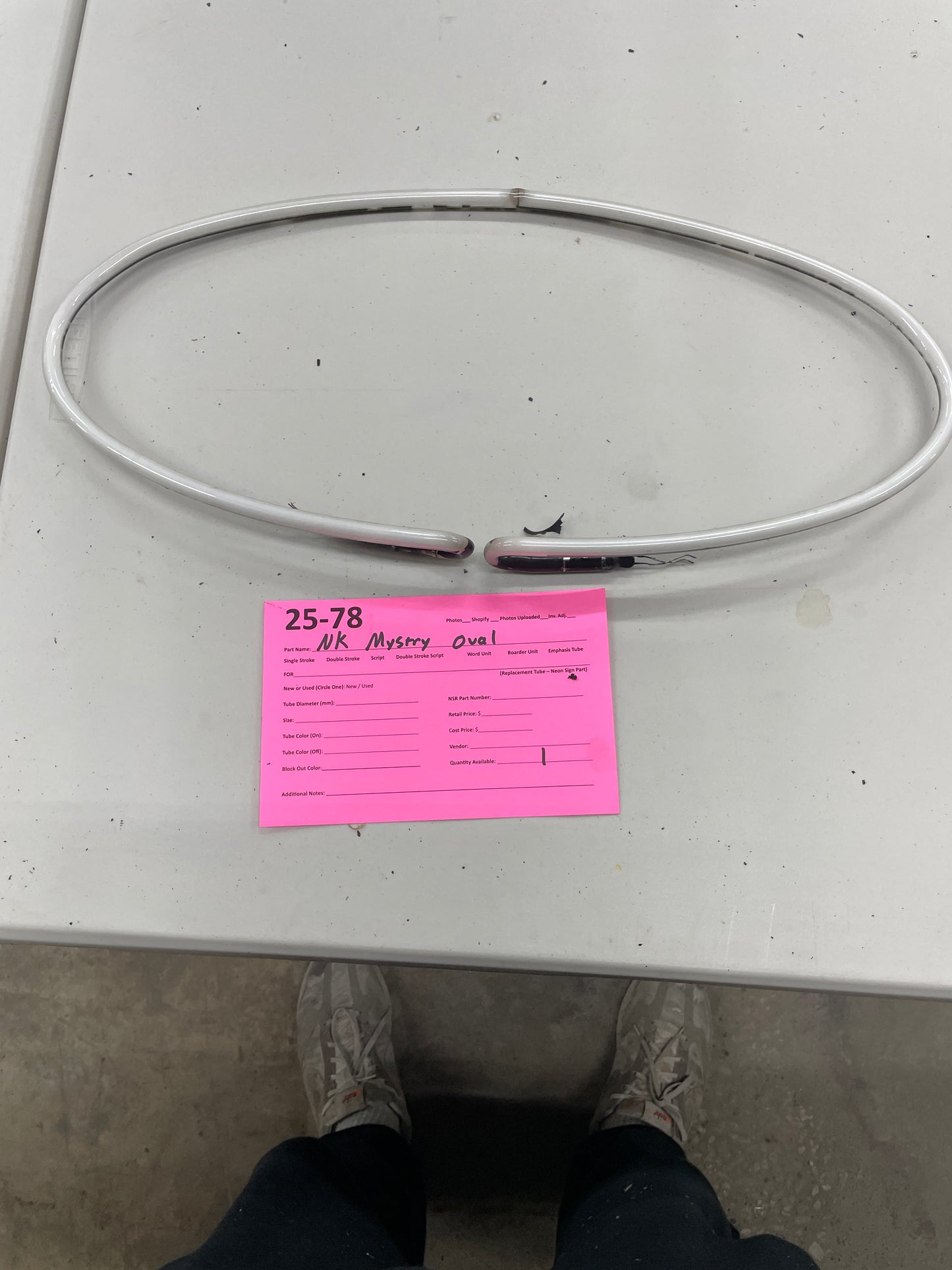 Genesee? - Mystery/Unknown Unit – Neon USA – Replacement Tube – Neon Sign Part