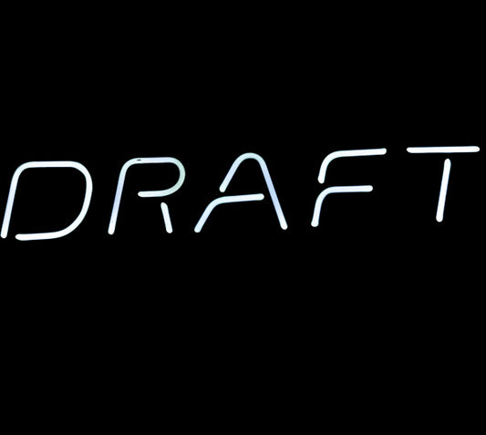 DRAFT Single Stroke Word unit for Miller Genuine Draft Replacement Tube - Neon Sign Part