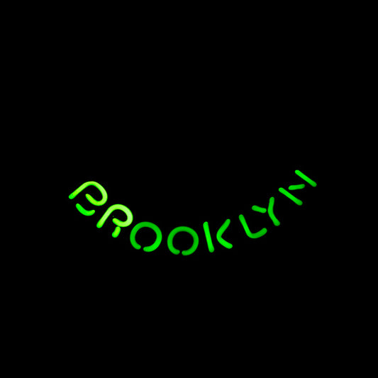 BROOKLYN Arched Single Stroke Word unit for Brooklyn Brewing Replacement Tube - Neon Sign Part