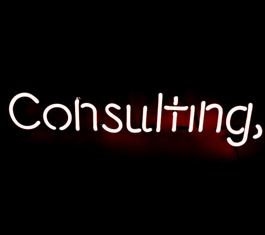 Consulting Single Stroke Word unit Replacement Tube - Neon Sign Part