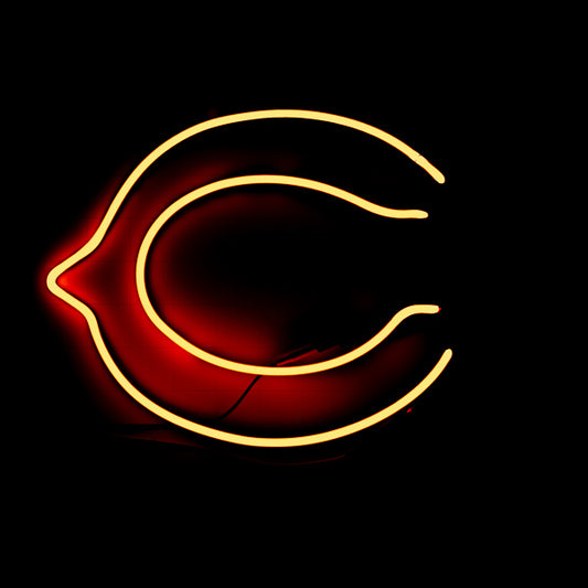 37-38 Large C Single Stroke Word unit for Chicago Bears Football Replacement Tube - Neon Sign Part