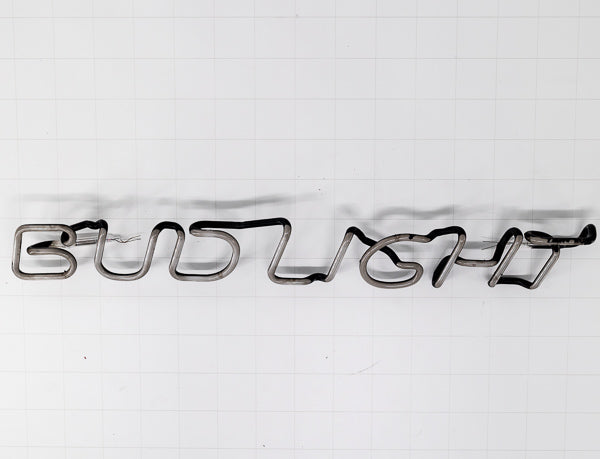BUD LIGHT Single Stroke Word unit Replacement Tube - Neon Sign Part