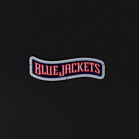 BLUE JACKETS Neon Sign Plastic Replacement Panel