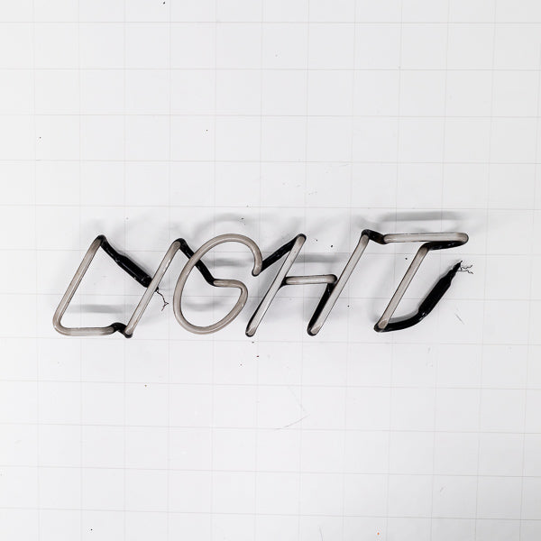 LIGHT Slanted Single Stroke Word unit Replacement Tube - Neon Sign Part