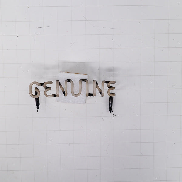 GENUINE Single Stroke Word unit for Miller Genuine Draft with Vertical Electrodes Replacement Tube - Neon Sign Part