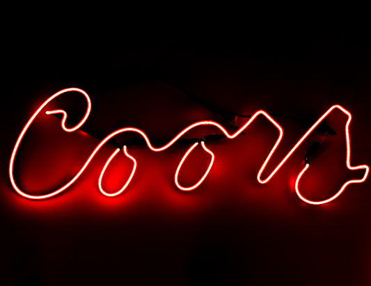 Coors Double Stroke Script Word unit Replacement Tube - Neon Sign Part