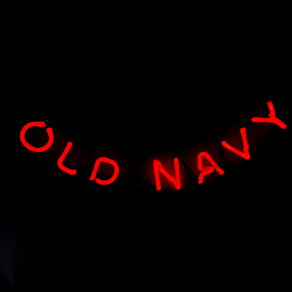 OLD NAVY Single Stroke Arched Down Word unit Replacement Tube - Neon Sign Part