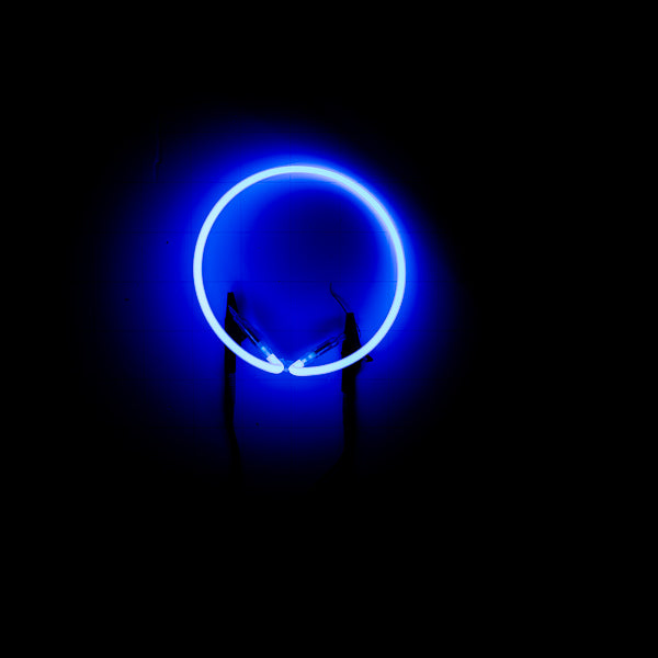 Circle 8 1/2” Blue Border unit Replacement Tube - Neon Sign Part