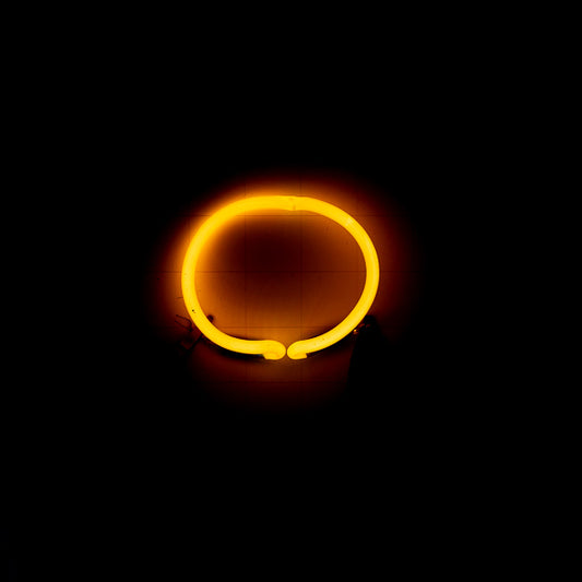 Yellow Oval / Circle Border Replacement Tube - Neon Sign Part