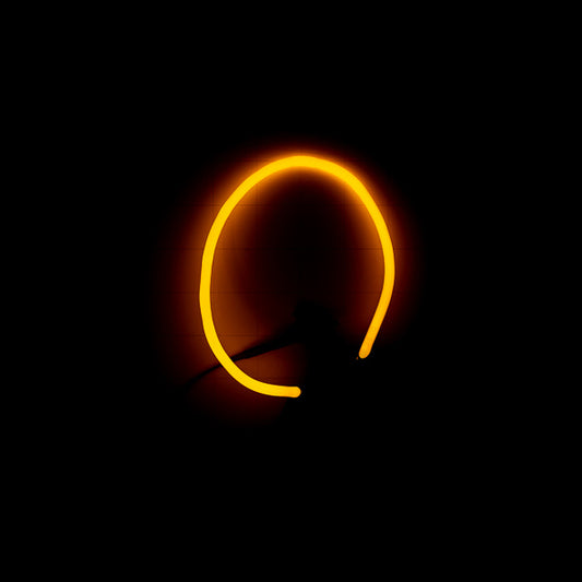 Yellow Oval / Circle Border Replacement Tube - Neon Sign Part