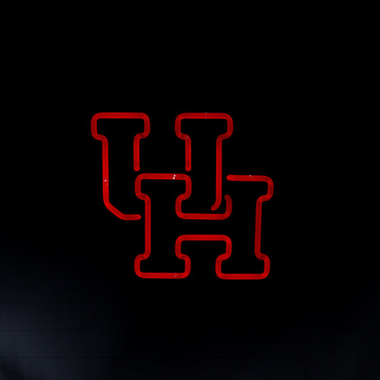 UH Double Stroke Word unit for Bud Light University of Houston Cougars Replacement Tube - Neon Sign Part