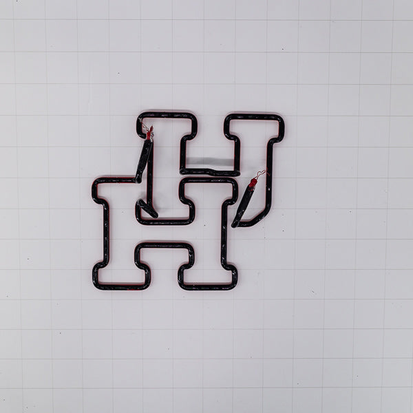 UH Double Stroke Word unit for Bud Light University of Houston Cougars Replacement Tube - Neon Sign Part