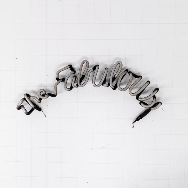 The Fabulous Single Stroke Script Word unit for 50's Car and / or Others Replacement Tube - Neon Sign Part