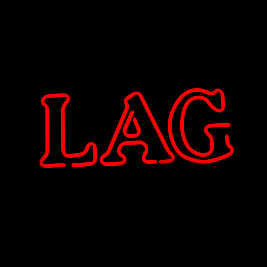 LAG Red Double Stroke Word unit for Yuengling Traditional Lager Replacement Tube - Neon Sign Part