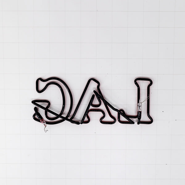 LAG Red Double Stroke Word unit for Yuengling Traditional Lager Replacement Tube - Neon Sign Part