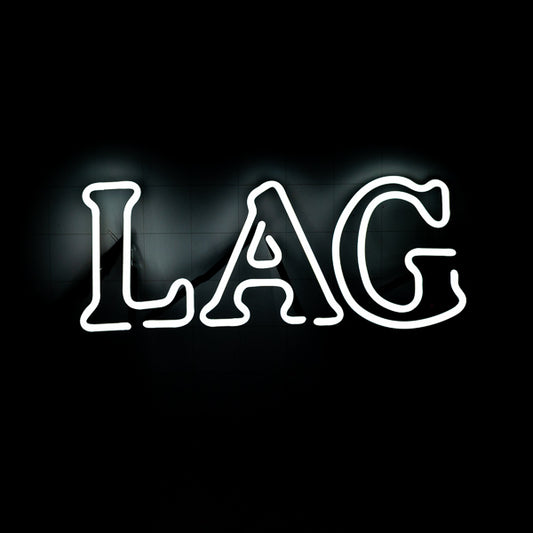 LAG White Double Stroke Word unit for Yuengling Traditional Lager Replacement Tube - Neon Sign Part