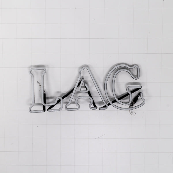 LAG White Double Stroke Word unit for Yuengling Traditional Lager Replacement Tube - Neon Sign Part