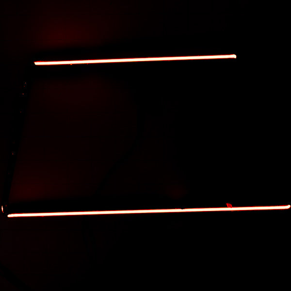 Unknown / Mystery Partial Rectangle Red Border Replacement Tube - Neon Sign Part