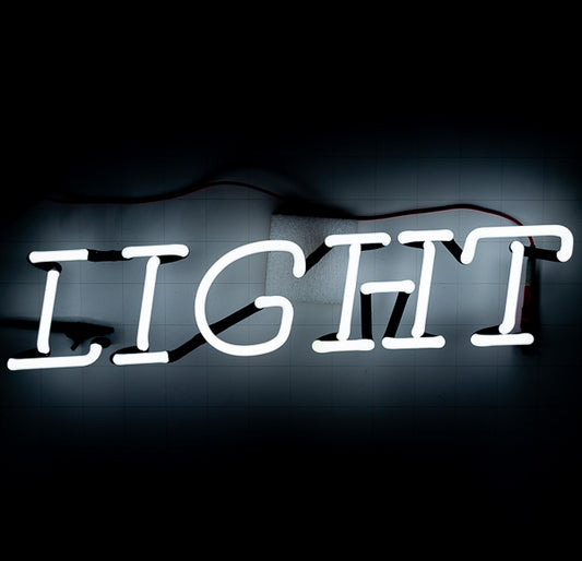 LIGHT Single Stroke Word unit with Vertical Electrodes & Serif Font Replacement Tube - Neon Sign Part