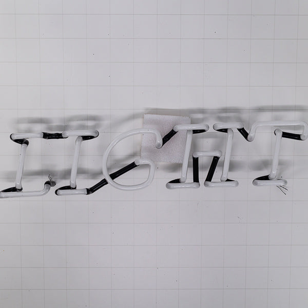 LIGHT Single Stroke Word unit with Vertical Electrodes & Serif Font Replacement Tube - Neon Sign Part