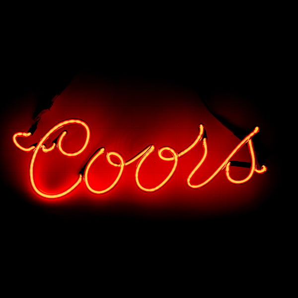 Coors Script Word unit with Vertical Electrodes Replacement Tube - Neon Sign Part