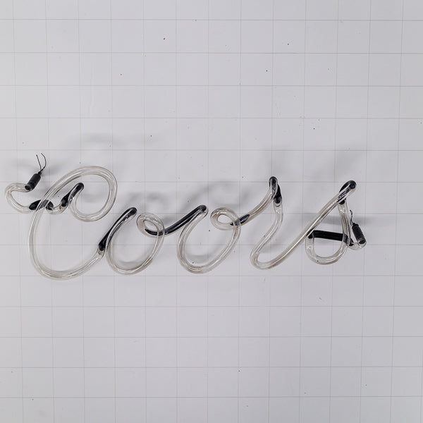 Coors Script Word unit with Vertical Electrodes Replacement Tube - Neon Sign Part