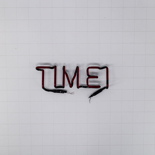 TIME! Red Single Stroke Word unit Replacement Tube - Neon Sign Part