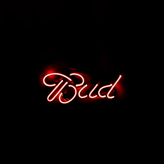 Bud Single Stroke Script Word unit Replacement Tube - Neon Sign Part