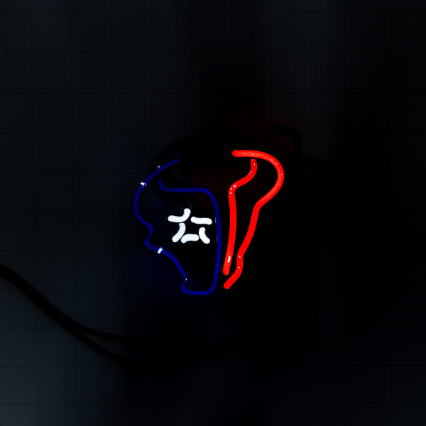 Houston Texans Logo for Miller Lite Football Helmet Replacement Tube - Neon Sign Part