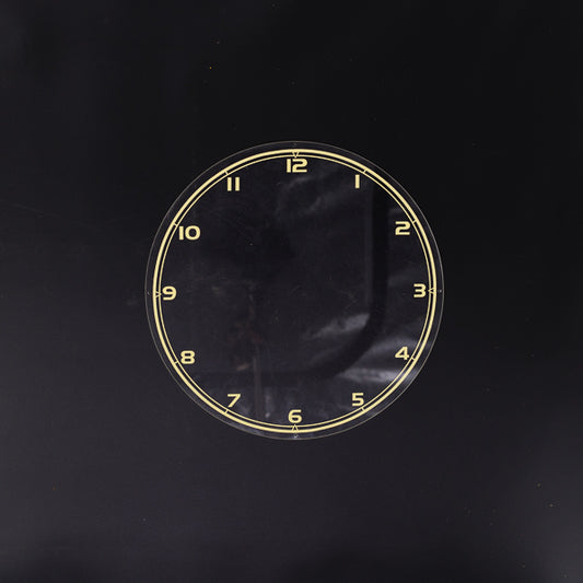 Clock Backing with Hours Neon Sign Plastic Replacement Panel