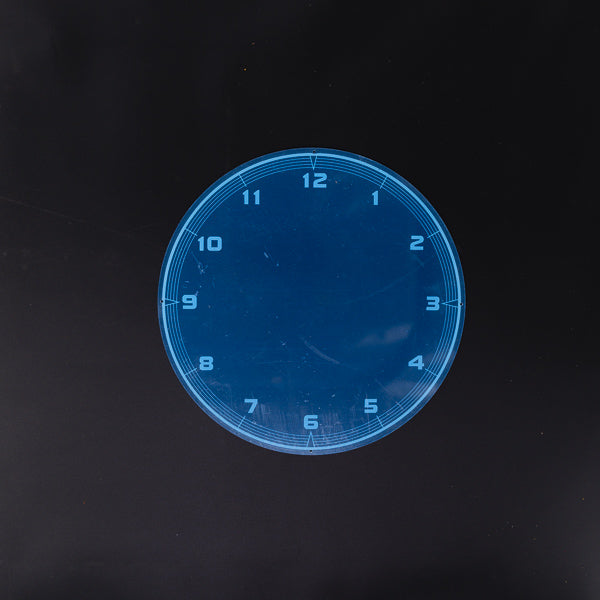 Clock Back Panel with Numbers Neon Sign Plastic Replacement Panel