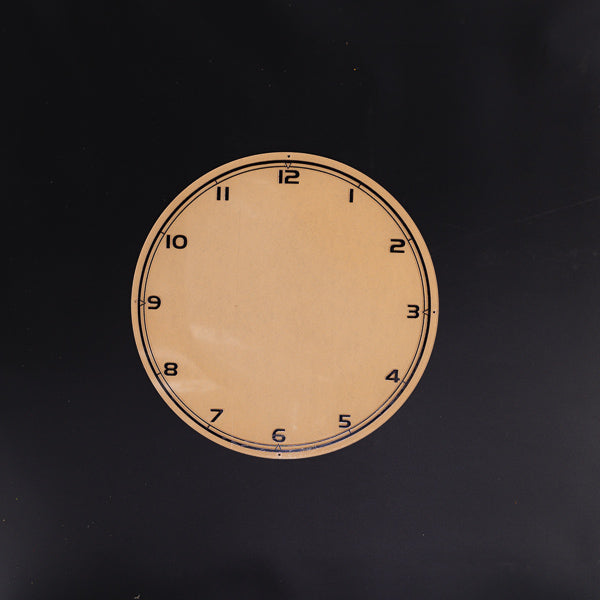 Clock Backing with Hours Neon Sign Plastic Replacement Panel