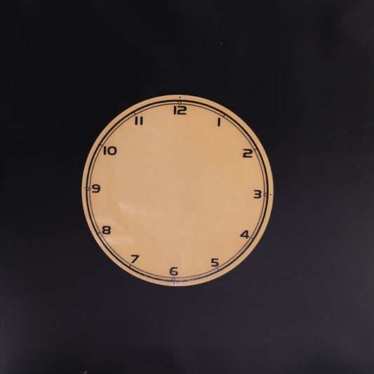 Clock Backing with Hours Neon Sign Plastic Replacement Panel