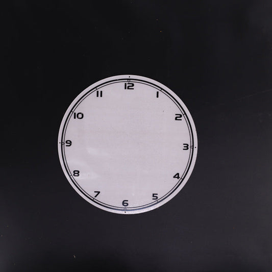Clock Backing with Hours Neon Sign Plastic Replacement Panel