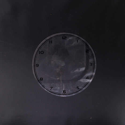 Clock Backing with Hours Neon Sign Plastic Replacement Panel