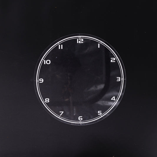 Clock Backing with Hours Neon Sign Plastic Replacement Panel