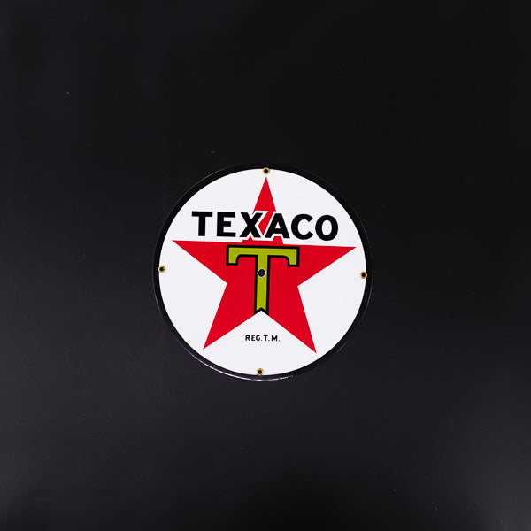 Texaco Neon Sign Clock Tin Replacement Panel