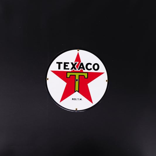 Texaco Neon Sign Clock Tin Replacement Panel
