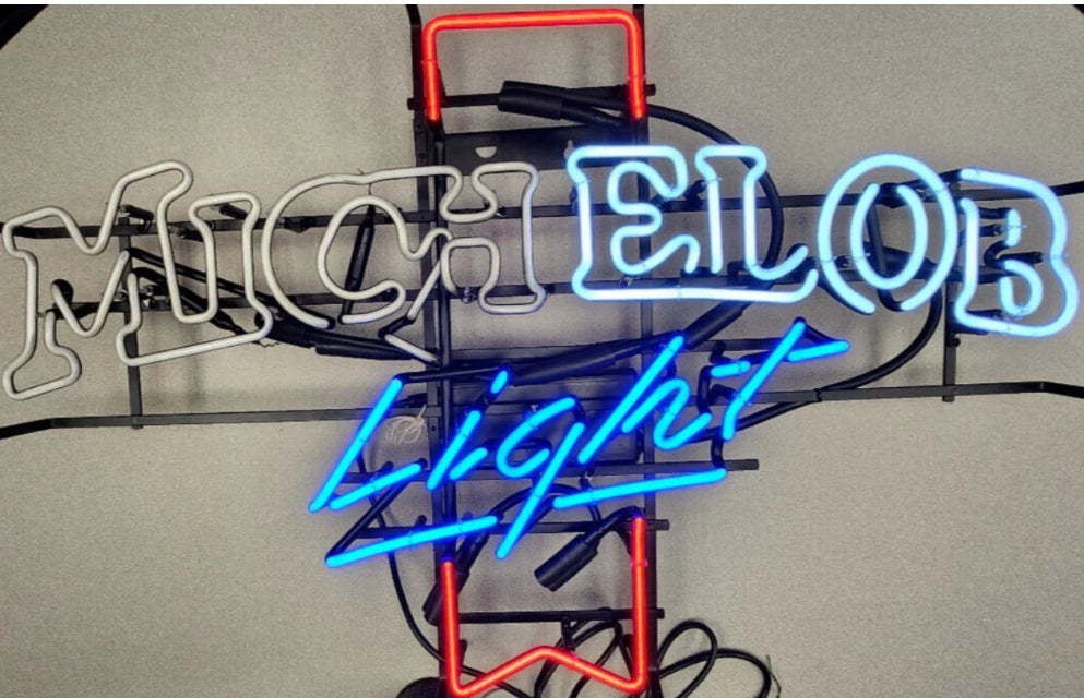 Ribbon Unit for Arched Michelob Light Double Stroke Word Unit Replacement Tube - Neon Sign Part