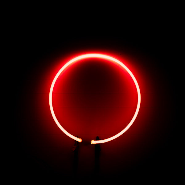 Unknown / Mystery Circle Border unit with Vertical Electrodes Replacement Tube (clock?) - Neon Sign Part