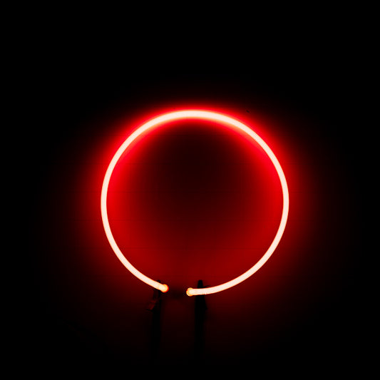 Unknown / Mystery Circle Border unit with Vertical Electrodes Replacement Tube (clock?) - Neon Sign Part