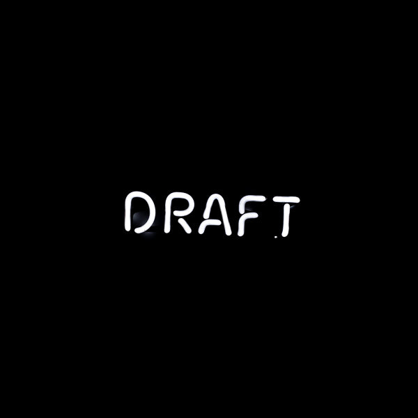 DRAFT Single Stroke Word unit for Miller Genuine Draft Replacement Tube - Neon Sign Part